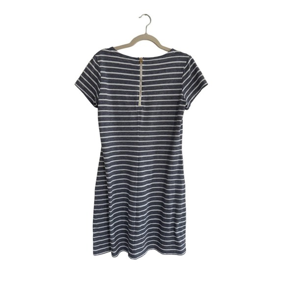 STS Sail to Sable Navy and White Jersey Shift Dress Size Medium - Picture 5 of 5